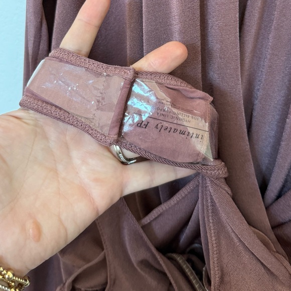 Free People Bodysuit in Mauve Size Large NWT - Picture 5 of 6